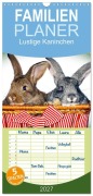 Cover-Bild zum Titel 'Familienplaner 2027 - Lustige Kaninchen mit 5 Spalten (Wandkalender, 21 x 45 cm) CALVENDO' von 'Www. Eugenfoto. Eu'