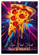 Cover-Bild zum Titel 'I Love Fast Food - Snack Attack! (Wandkalender 2027 DIN A3 hoch), CALVENDO Monatskalender' von 'Pixs:Sell'