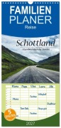 Cover-Bild zum Titel 'Familienplaner 2027 - Schottland, Atemberaubender Norden mit 5 Spalten (Wandkalender, 21 x 45 cm) CALVENDO' von 'Sina Sohn'