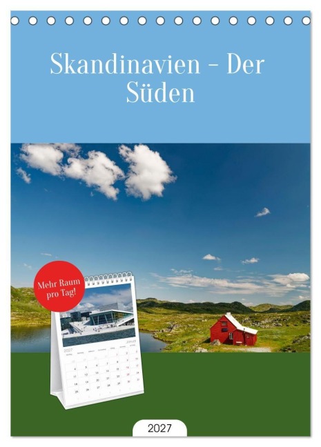 Tischplaner 2027 - Skandinavien - Der Süden (A5 Tischkalender zum Aufstellen) CALVENDO - Andreas Ellinger