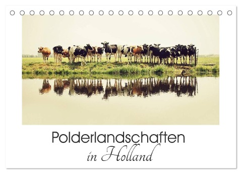 Polderlandschaften in Holland (Tischkalender 2024 DIN A5 quer), CALVENDO Monatskalender - Annemieke van der Wiel