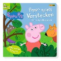Cover-Bild zum Titel 'Peppa Pig: Peppa spielt Verstecken - Mein lustiges Klappenbuch' von ''