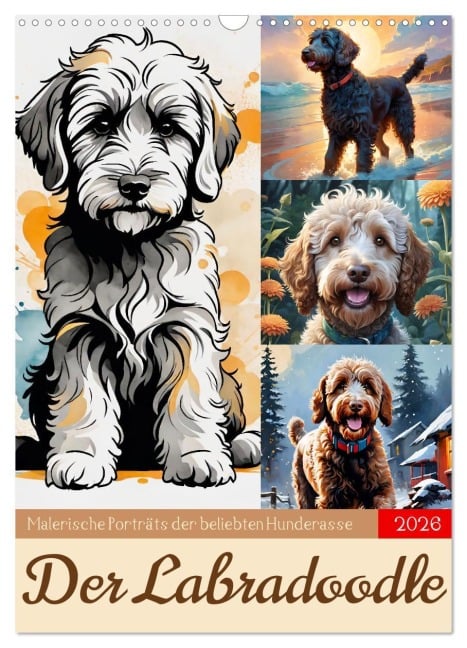 Der Labradoodle (Wandkalender 2026 DIN A3 hoch), CALVENDO Monatskalender - Steffani Lehmann