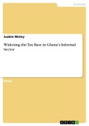 Cover-Bild zum Titel 'Widening the Tax Base in Ghana's Informal Sector' von 'Juabin Matey'