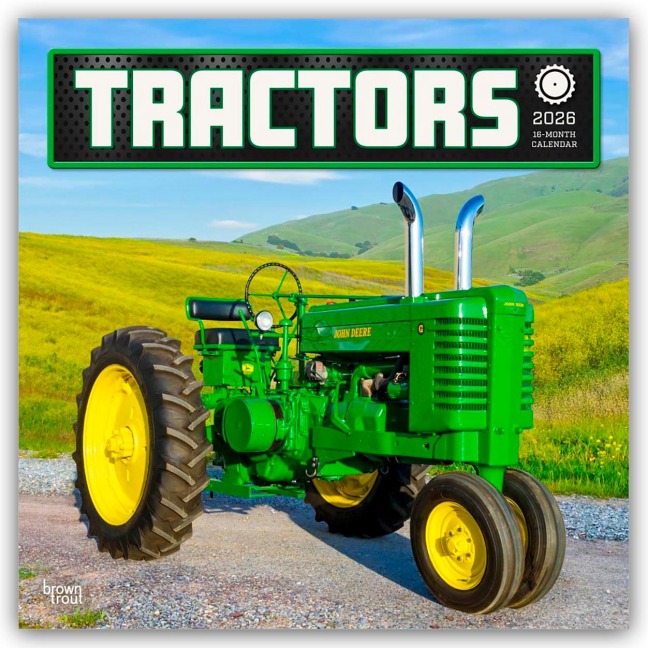 Tractors - Traktoren 2026 - 16-Monatskalender - Browntrout Publishers