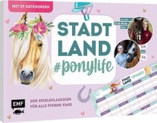 Cover-Bild zum Titel 'Stadt, Land, # ponylife - Der Spieleklassiker für alle Pferde-Fans' von 'Lea Schirdewahn, Lia Beckmann'