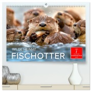 Wilde Heimat - Fischotter (hochwertiger Premium Wandkalender 2025 DIN A2 quer), Kunstdruck in Hochglanz - Peter Roder