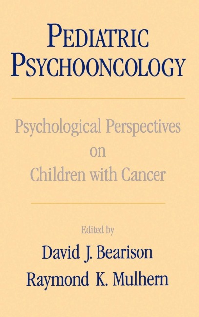 Pediatric Psychooncology - David Ed. Bearison