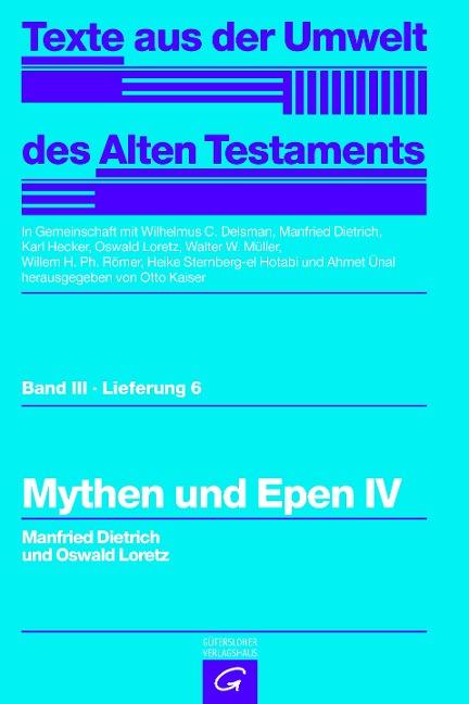 Mythen und Epen IV - Manfried Dietrich, Oswald Loretz