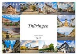 Cover-Bild zum Titel 'Thüringen Impressionen (Tischkalender 2027 DIN A5 quer), CALVENDO Monatskalender' von 'Dirk Meutzner'