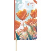 Lady Journal Slim Blütenmeer 2026 - Taschen-Kalender 9x15,6 cm - Weekly - 128 Seiten - Notiz-Buch - mit Info- und Adressteil - Alpha Edition - 
