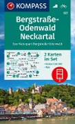 KOMPASS Wanderkarten-Set 827 Bergstraße-Odenwald, Neckartal, Geo-Naturpark Bergstraße-Odenwald (2 Karten) 1:50.000 - 