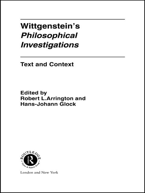 Wittgenstein's Philosophical Investigations - 
