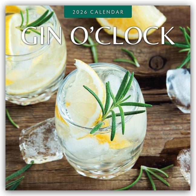Gin o' Clock - Zeit für Gin 2026 - 16-Monatskalender - Robin Red