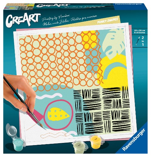 Ravensburger CreArt - Malen nach Zahlen 23639 - Funky Shapes - ab 12 Jahren - 