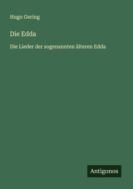 Die Edda - Hugo Gering