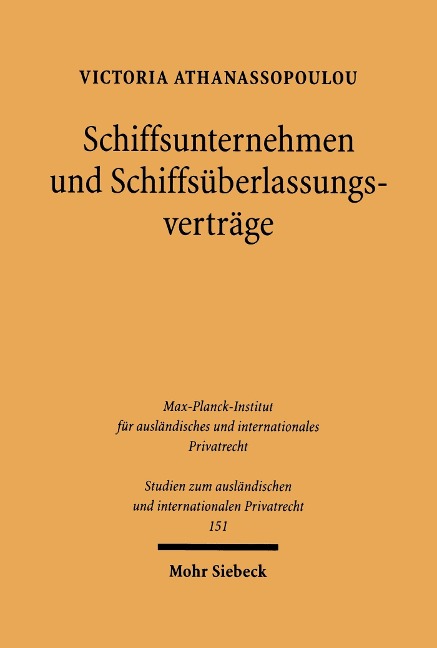 Schiffsunternehmen und Schiffsüberlassungsverträge - Victoria Athanassopoulou