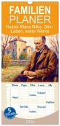 Cover-Bild zum Titel 'Familienplaner 2026 - Rainer Maria Rilke. Sein Leben, seine Werke mit 5 Spalten (Wandkalender, 21 x 45 cm) CALVENDO' von 'Steffani Lehmann'