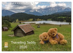 Cover-Bild zum Titel 'Travelling Teddy 2026 (Wandkalender 2026 DIN A4 quer), CALVENDO Monatskalender' von 'C-K-Images C-K-Images'