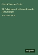 Cover-Bild zum Titel 'Die Aufgeregten; Politisches Drama In Fünf Aufzügen' von 'Johann Wolfgang von Goethe'