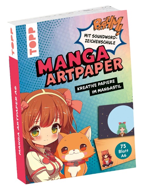 Manga Art Paper in DIN A6. Mit Soundword- Zeichenschule - Gecko Keck