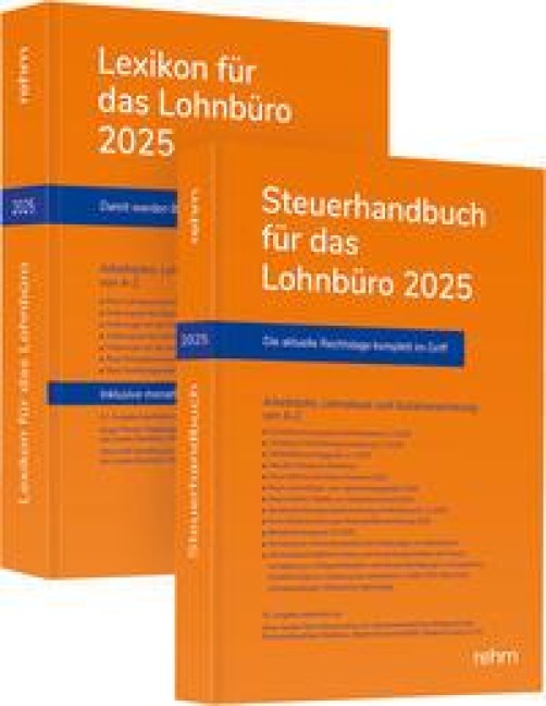 Buchpaket Lexikon für das Lohnbüro und Steuerhandbuch 2025 - Wolfgang Schönfeld, Jürgen Plenker, Heinz-Willi Schaffhausen, Marie Camille Meer