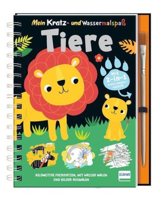 Mein Kratz- und Wassermalspaß - Tiere - 