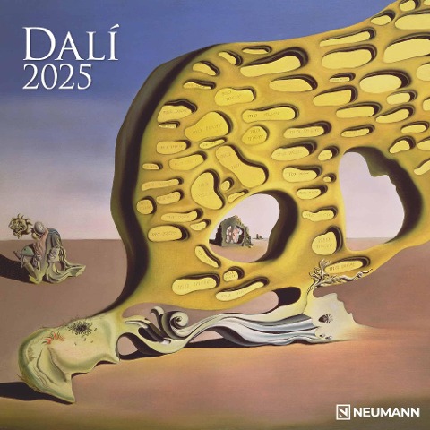 Dali 2025 - Wand-Kalender - Broschüren-Kalender - 30x30 - 30x60 geöffnet - Kunst-Kalender - 