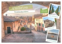 Cover-Bild zum Titel 'Umbrien - Das grüne Herz Italiens (Wandkalender 2026 DIN A3 quer), CALVENDO Monatskalender' von 'Joana Kruse'