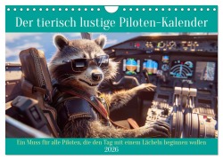 Cover-Bild zum Titel 'Der tierisch lustige Piloten-Kalender (Wandkalender 2026 DIN A4 quer), CALVENDO Monatskalender' von 'Peter Rübsamen'