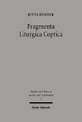 Cover-Bild zum Titel 'Fragmenta Liturgica Coptica' von 'Jutta Henner'