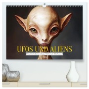 Cover-Bild zum Titel 'UFOs und Aliens - Außerirdische Spuren, verborgene Wahrheit oder bloße Fantasie (hochwertiger Premium Wandkalender 2026 DIN A2 quer), Kunstdruck in Hochglanz' von 'Mb Fotografie'