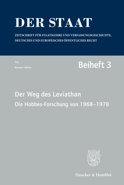 Der Weg des Leviathan. - Bernard Willms