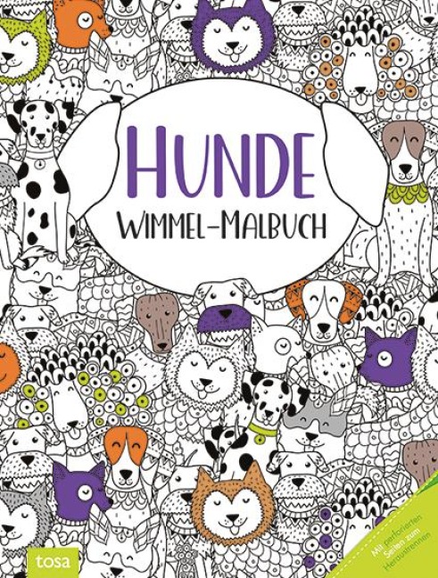 Hunde - Wimmel-Malbuch - 