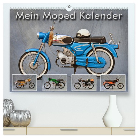 Mein Moped Kalender (hochwertiger Premium Wandkalender 2025 DIN A2 quer), Kunstdruck in Hochglanz - Ingo Laue