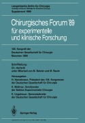 Cover-Bild zum Titel '106. Kongreß der Deutschen Gesellschaft für Chirurgie München, 29. März - 1. April 1989' von ''