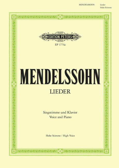 Lieder - Felix Mendelssohn Bartholdy