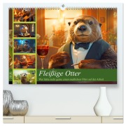 Cover-Bild zum Titel 'Fleißige Otter - Wer hätte nicht gerne einen niedlichen Otter auf der Arbeit (hochwertiger Premium Wandkalender 2026 DIN A2 quer), Kunstdruck in Hochglanz' von 'Rupert Kowalski'