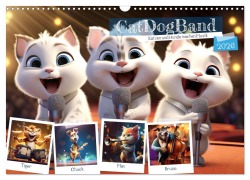 CatDogBand (Wandkalender 2026 DIN A3 quer), CALVENDO Monatskalender - Sabine Löwer