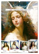 Cover-Bild zum Titel 'Schutzengel. Zauberhafte Lichtwesen und Botschafter (Wandkalender 2026 DIN A2 hoch), CALVENDO Monatskalender' von 'Rose Hurley'