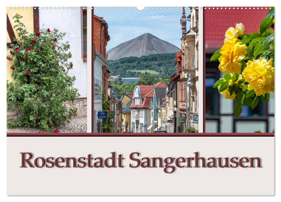 Rosenstadt Sangerhausen (Wandkalender 2025 DIN A2 quer), CALVENDO Monatskalender - Magic Artist Design Gierok