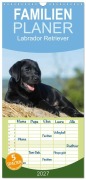 Cover-Bild zum Titel 'Familienplaner 2027 - Labrador Retriever 2027 mit 5 Spalten (Wandkalender, 21 x 45 cm) CALVENDO' von 'Sigrid Starick'
