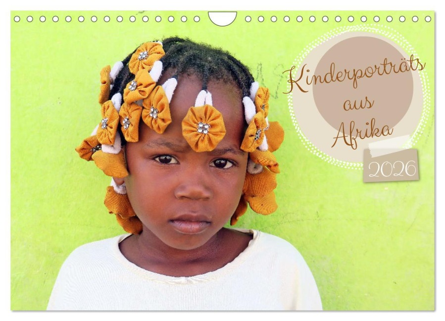 Kinderporträts aus Afrika (Wandkalender 2026 DIN A4 quer), CALVENDO Monatskalender - Gabriele Gerner