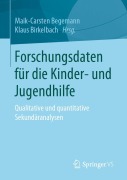 Cover-Bild zum Titel 'Forschungsdaten für die Kinder- und Jugendhilfe' von ''