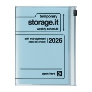 Cover-Bild zum Titel 'MARK'S 2025/26 Taschenkalender, A6 Storage.it // Blue' von ''