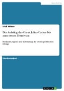 Cover-Bild zum Titel 'Der Aufstieg des Gaius Julius Caesar bis zum ersten Triumvirat' von 'Dirk Wiese'