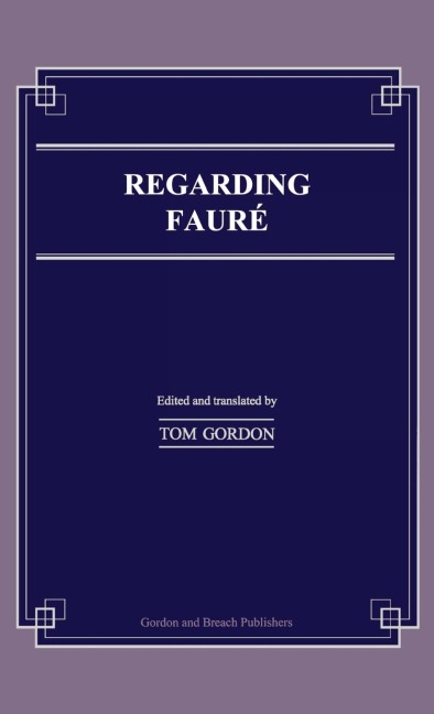 Regarding Faure - Tom Gordon