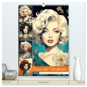 Cover-Bild zum Titel 'Glanz der Filmdiven. Art Nouveau Paintings im Poster-Stil (hochwertiger Premium Wandkalender 2026 DIN A2 hoch), Kunstdruck in Hochglanz' von 'Rose Hurley'