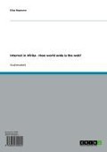 Cover-Bild zum Titel 'Internet in Afrika - How world wide is the web?' von 'Elias Raymann'