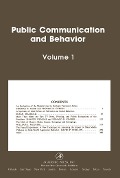 Cover-Bild zum Titel 'Public Communication and Behavior' von ''